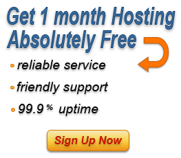 Get 1 month Free Website Hosting